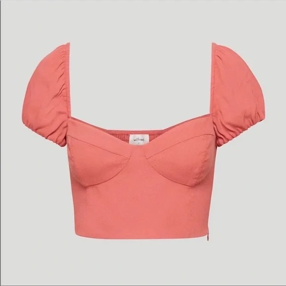 WILFRED aritzia novella crop top M - Picture 1 of 5